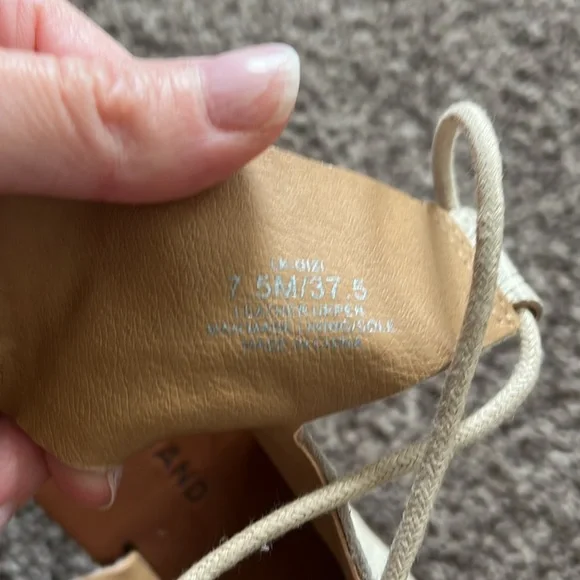 Lucky Brand Ghillie Lace Up Wedge Sandals - Picture 12 of 13